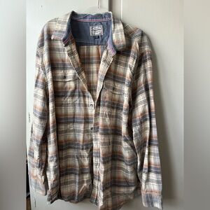 Men's Plaid Casual Button Down Flannel Shirt